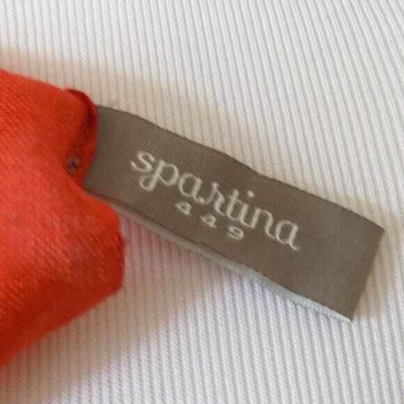 Spartina 449 100% Wool Scarf Lightweight Orange Brown Tan - Picture 6 of 6